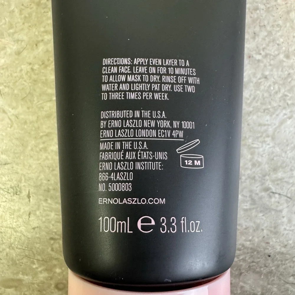 Pore Cleansing Clay Mask ERNO LASZLO New 3.3 fl‎ oz Detoxifying Sealed Cleanser